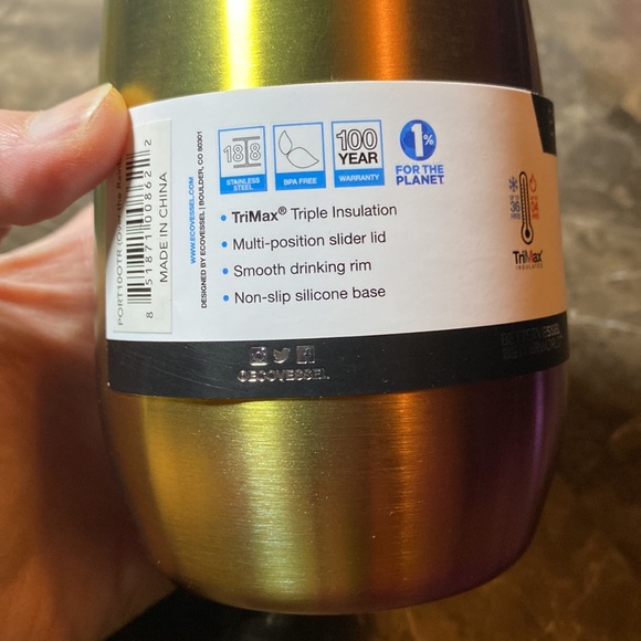 PAIR of Ecovessel The Port 10oz HOT/COLD TriMax insulated.coffee,cocktails,wine - Picture 3 of 12